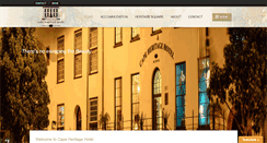 Desktop Screenshot of capeheritage.co.za